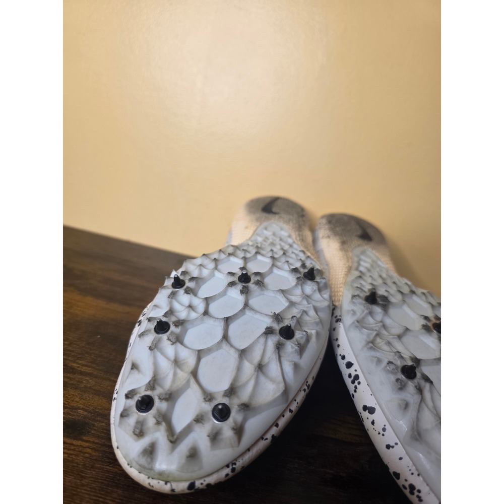 Nike Zoom Rival M 9 Track Spikes White Black Splatter 907564-002 Mens 11 - Picture 6 of 9